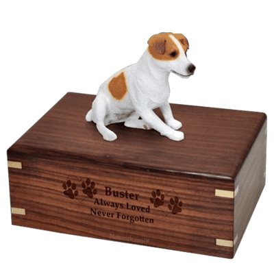 Sitting Jack Russell X-Large Doggy Urn